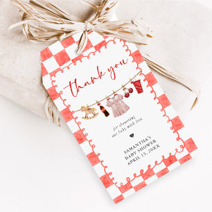 She's Ready to Pop Baby Shower Favour Tags
