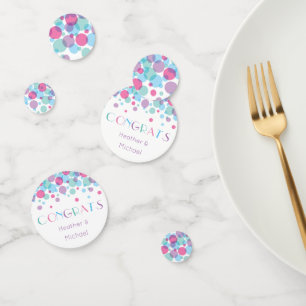 She's Ready to Pop Baby Shower Polka Dots Confetti