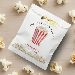 She's Ready To Pop Baby Shower Popcorn Thank You Favour Bag