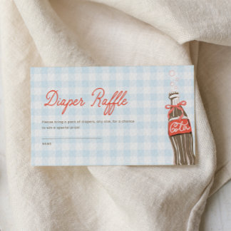 She's Ready To Pop Baby Shower Raffle Insert Card