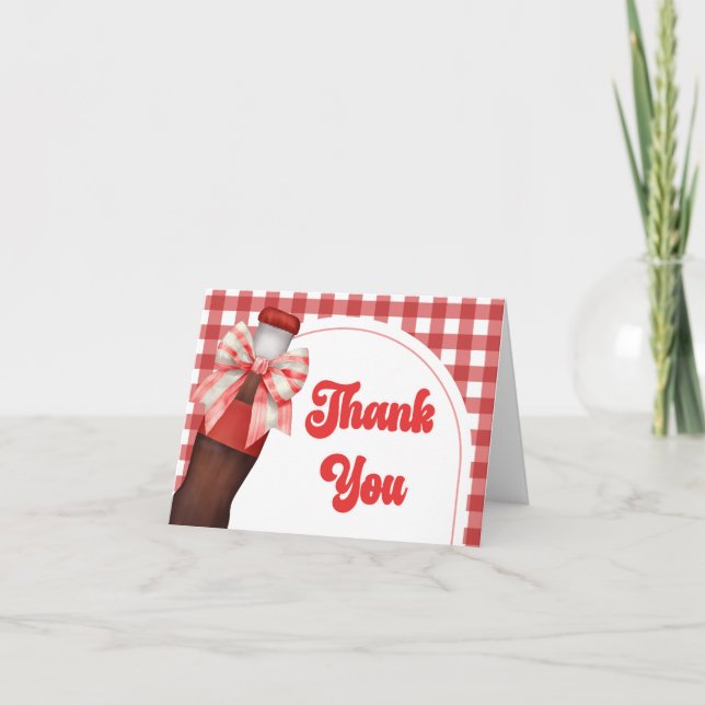 She's Ready to Pop Baby Shower Thank You Card (Front)