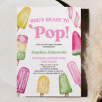 She's Ready To Pop Pink Popsicle Baby Shower