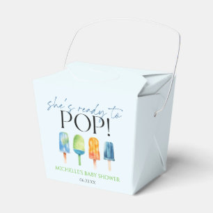 She's Ready To Pop! Popsicle Baby Shower Favor Box