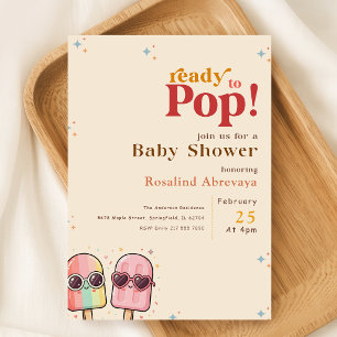 She's Ready to Pop Popsicle Baby Shower Invitation