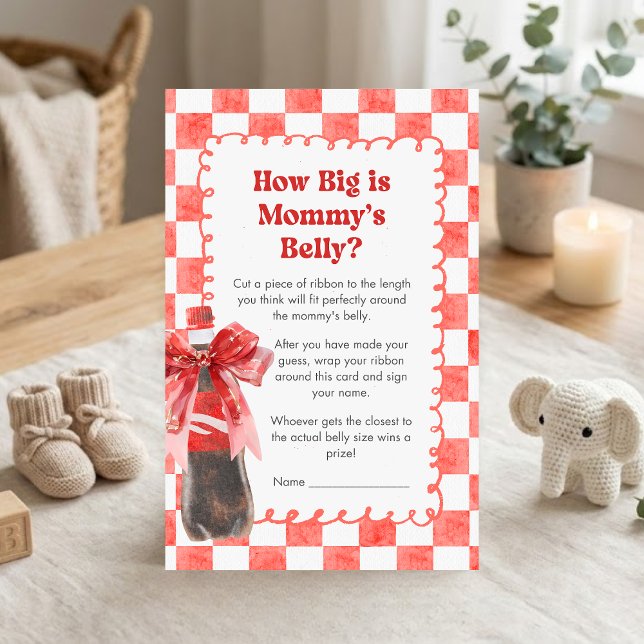She's Ready to Pop Shower How Big Moms Belly Game (She's Ready to Pop Cola Baby Shower How Big Is Mommy's Belly Game)