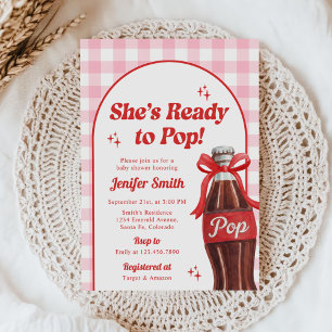 She's Ready to Pop Soda Baby Shower Invitation