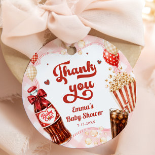 She's Ready to Pop Soda Baby Shower Thank you Favour Tags
