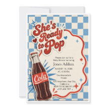 She's Ready to Pop Soda blue boy Baby Shower