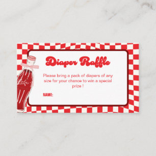 She's ready to pop soda cola baby shower  enclosure card