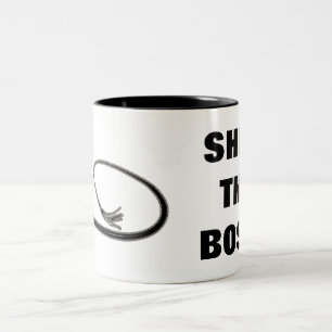 SHE'S THE BOSS! Two-Tone COFFEE MUG