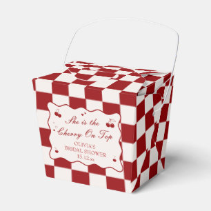 She's the Cherry On Top Bridal Shower Favor Box