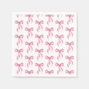 She's Tying the Knot Bow Pattern Bridal Shower Napkin