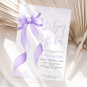 She's tying the knot Bridal shower  Invitation