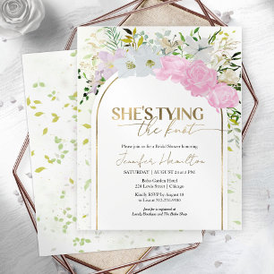 She's tying the knot Bridal Shower Invitation