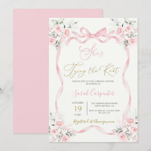 She's Tying the Knot Bridal Shower Invitation