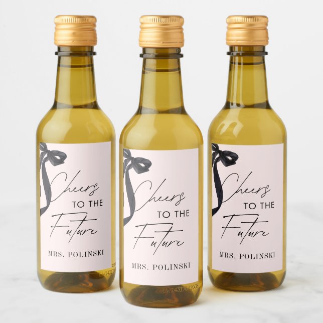 She's Tying the Knot Bridal Shower Party Favour Wine Label (Bottles)