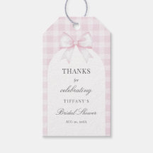 She's Tying The Knot Pastel Pink Bow Bridal Shower