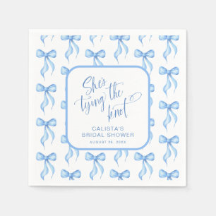 She's Tying the Knot Personalized Bridal Shower Napkin