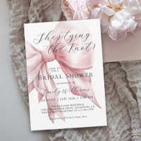 She's Tying the Knot Pink Bow Bridal Shower