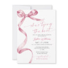 She's Tying the Knot Pink Bow Bridal Shower