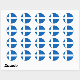 Shetland Flag Classic Round Sticker