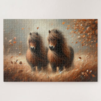 Shetland Pony Autumn-time Jigsaw Puzzle