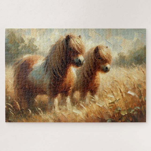 Shetland Pony Été Jigsaw Puzzle (Horizontal)
