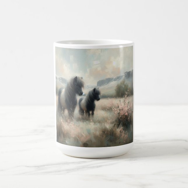 "Shetland Pony" (No 2 of a set) Coffee Mug  (Center)