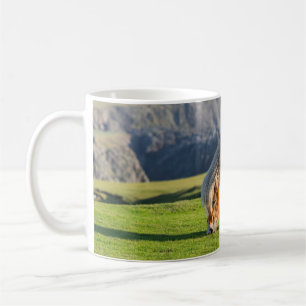 Shetland Pony on Pasture Near High Cliffs Coffee Mug