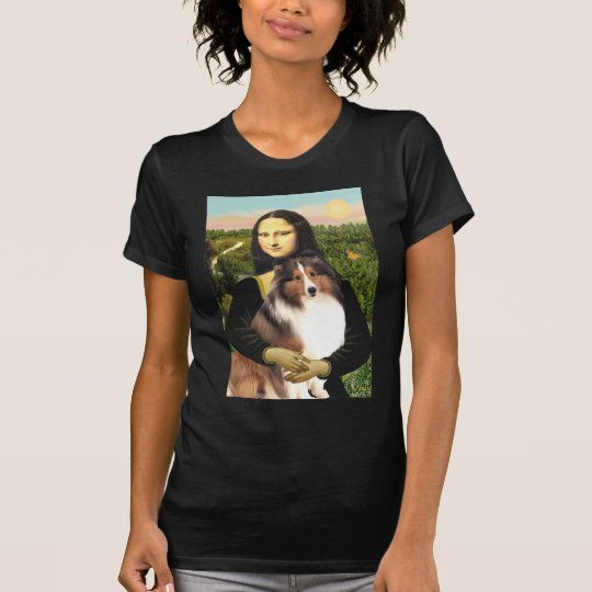 Shetland Sheepdog 7b - Mona Lisa T-Shirt