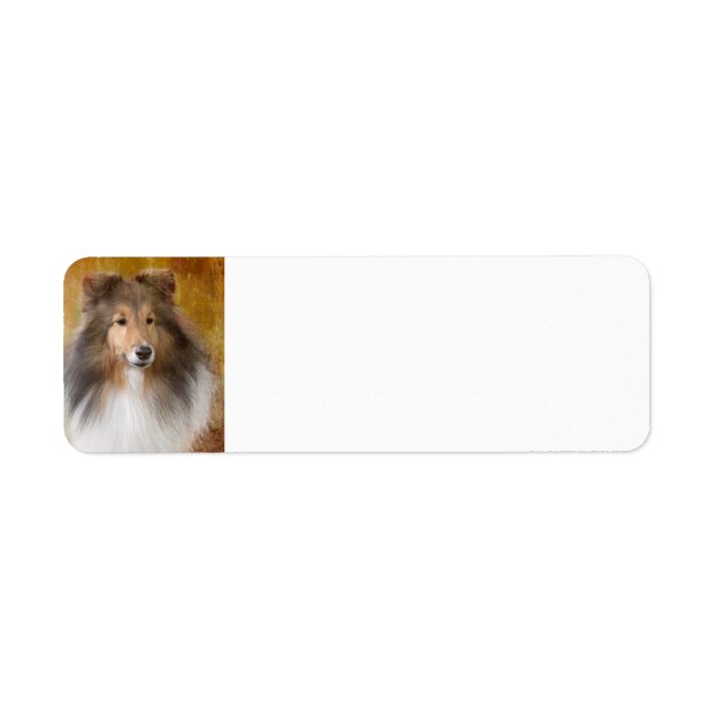Shetland Sheepdog Address Label (Front)