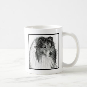Shetland Sheepdog Art by Glenda S. Harlan Coffee Mug