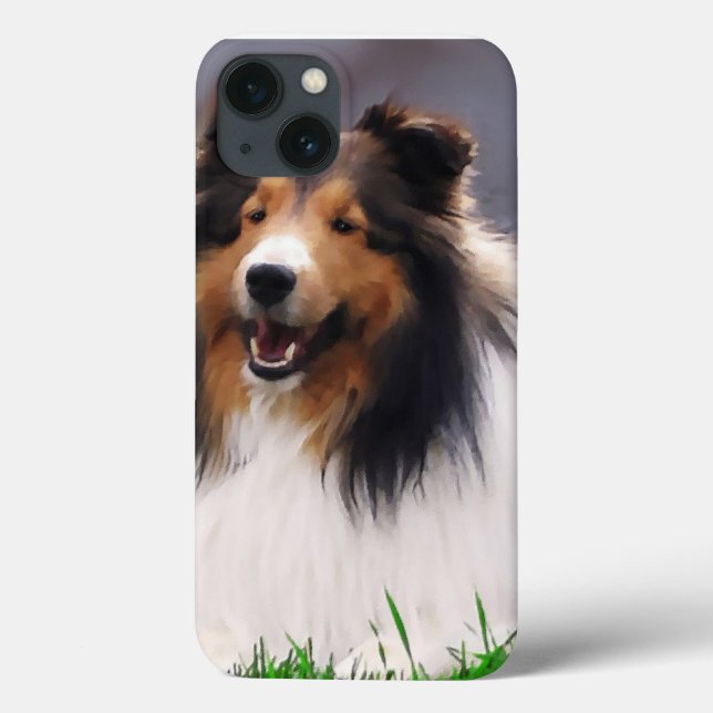 Shetland Sheepdog Art Case-Mate iPhone Case (Back)