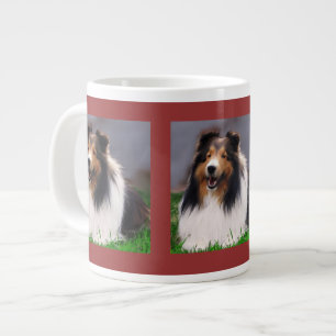 Shetland Sheepdog Art Large Coffee Mug