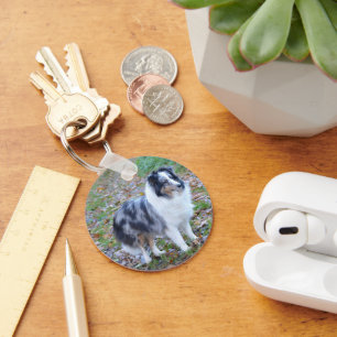Shetland Sheepdog Blue Merle Keychain
