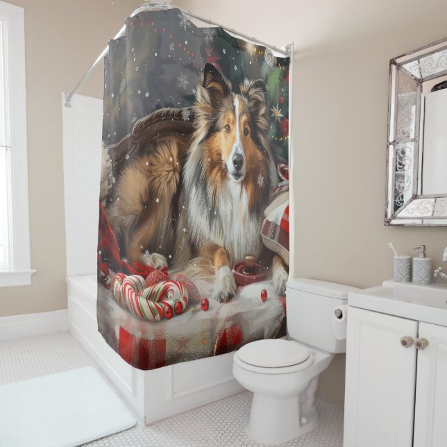 Shetland Sheepdog Christmas Festive (In Situ)