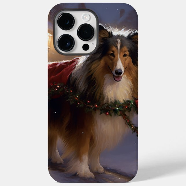 Shetland Sheepdog Christmas Festive Season  Case-Mate iPhone Case (Back)