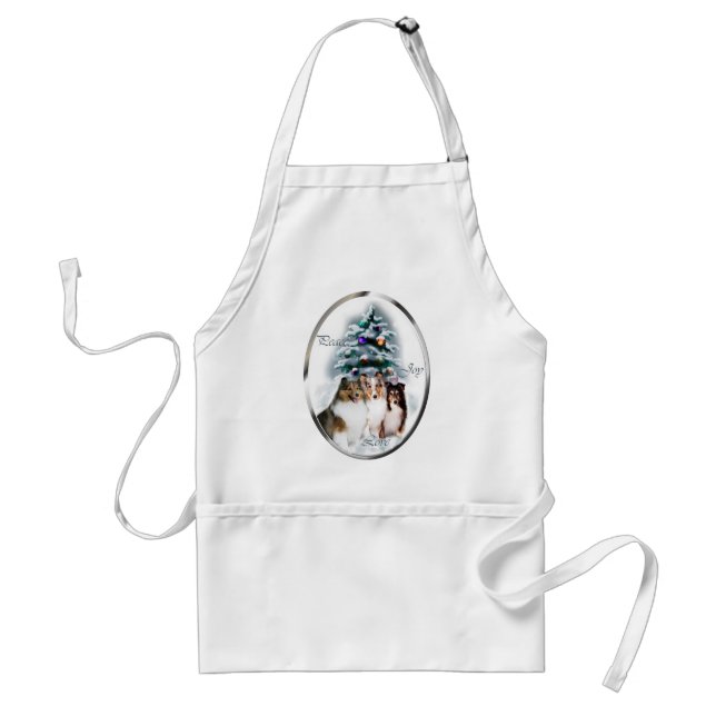 Shetland Sheepdog Christmas Gifts Standard Apron (Front)