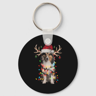 Shetland Sheepdog Christmas Tree Shirt Shetland Sh Keychain