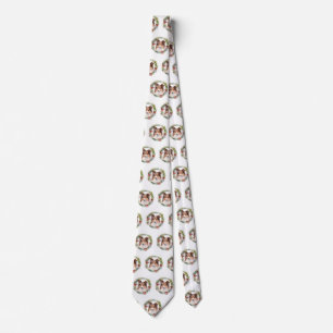 Shetland Sheepdog Christmas Wreath Festive Pup Tie