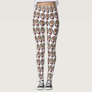 Shetland Sheepdog Christmas Wreath Leggings