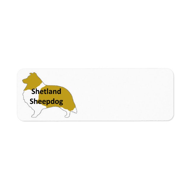 Shetland Sheepdog Color Silhouette (Front)