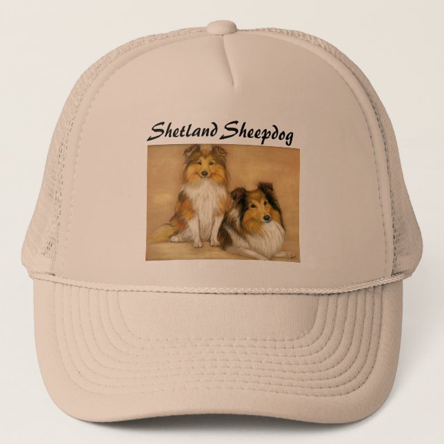 "Shetland Sheepdog" Dog Art Hat (Front)