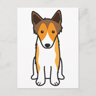 Shetland Sheepdog Dog Cartoon Postcard