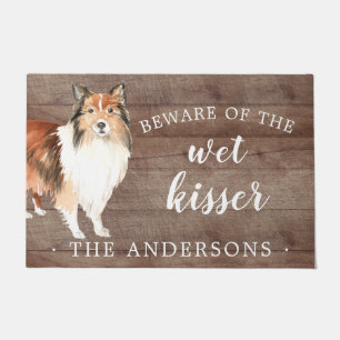 Shetland Sheepdog Dog Personalized Door Mat