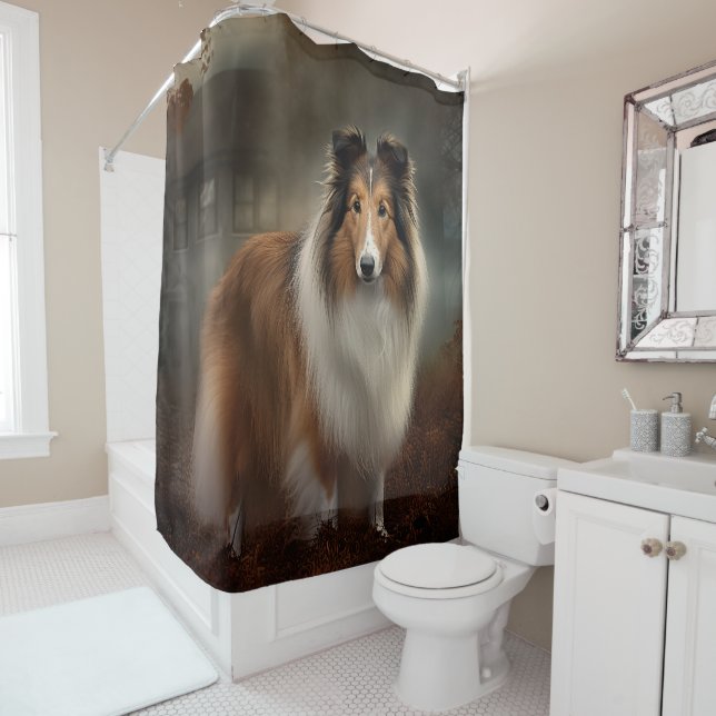 Shetland Sheepdog Halloween Scary (In Situ)