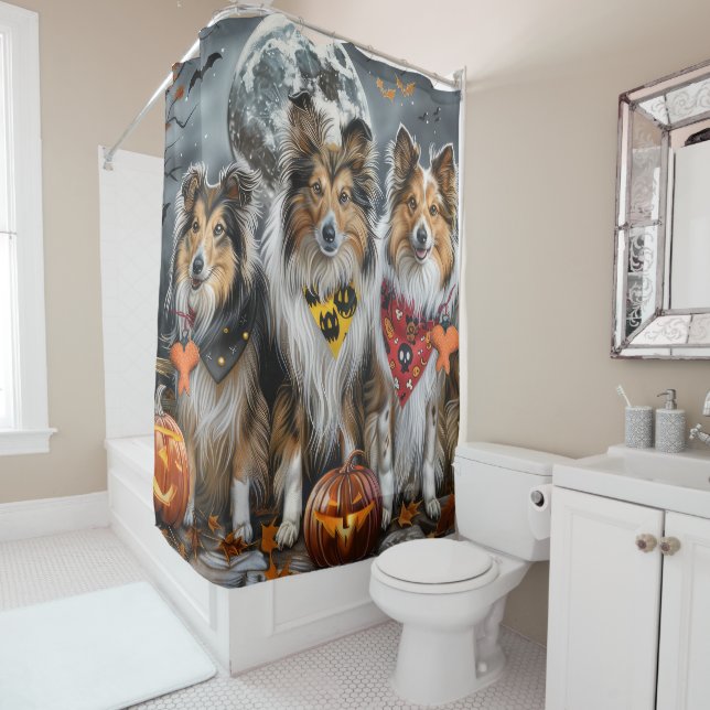 Shetland Sheepdog Halloween Spooky  (In Situ)