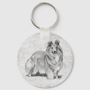Shetland Sheepdog Keychain