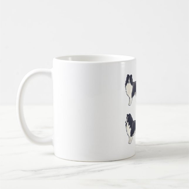 Shetland sheepdog Magic Coffee Mug (Left)
