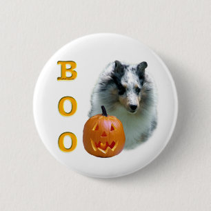 Shetland Sheepdog (merle) Boo 2 Inch Round Button